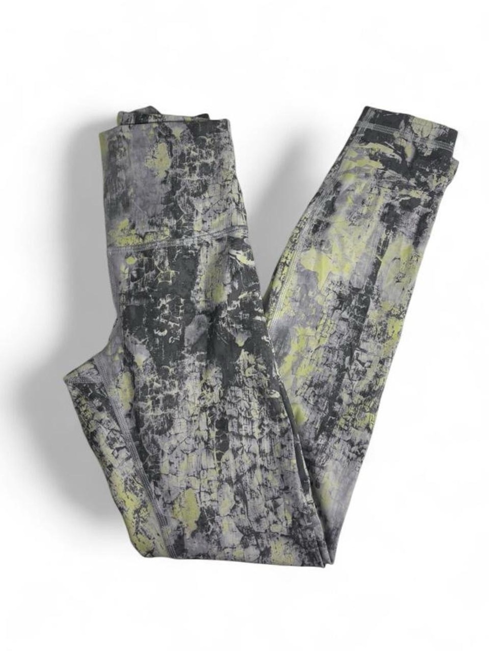 lululemon athletica Gray & Yellow Patterned Leggings